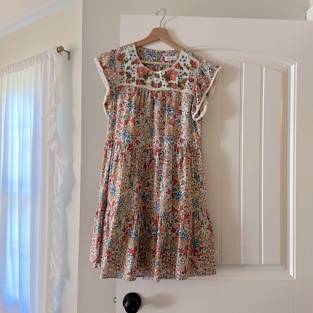 THML women’s multi color dress. Size medium